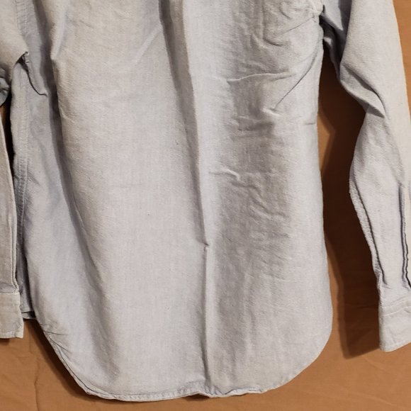 Ralph Lauren, Blue button-down dress shirt, long sleeve, Size 12 - Picture 7 of 15